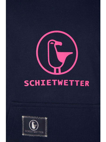 SCHIETWETTER SCHIETWETTER Hoodie Logoprint Toni in navy/pink