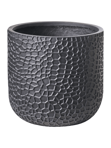Beliani Outdoor Blumentopf YUHUA in Schwarz - (W) 43 x (H) 42 x (L) 43 cm
