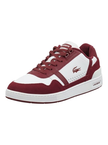 Lacoste Sneaker in Weiß/Rot
