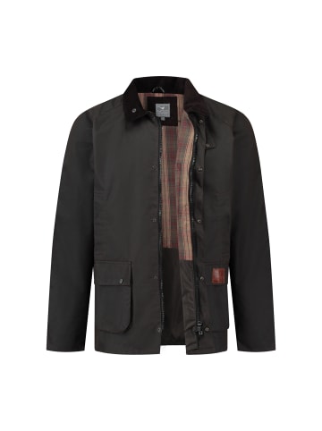 MGO leisure wear Boris Wax Jacket in Braun