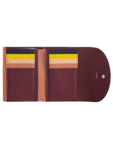 DuDu Geldbörse RFID Leder 13 cm in burgundy