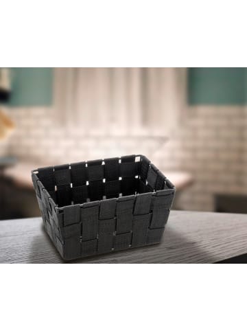 Wenko Badkorb ADRIA in Schwarz, (B) 14 x (H) 9 x (L) 19 cm
