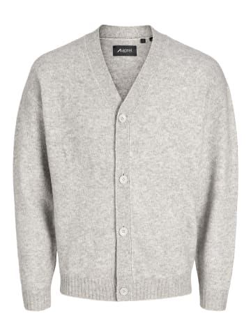 Aprel Strickjacke in Light Grey Melange 1