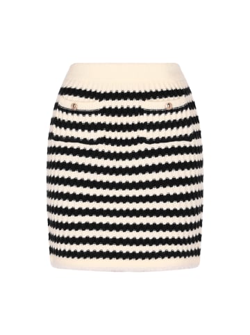 faina Damen Rock in Schwarz Wollweiss