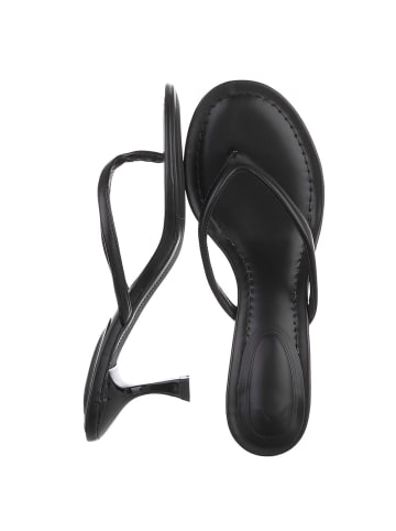 Ital-Design High-Heel Sandalette in Schwarz