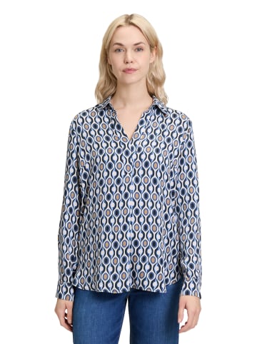 Betty Barclay Longbluse langarm in Weiß/Blau