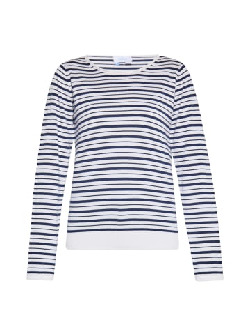 usha BLUE LABEL Damen Pullover in WEISS MARINE