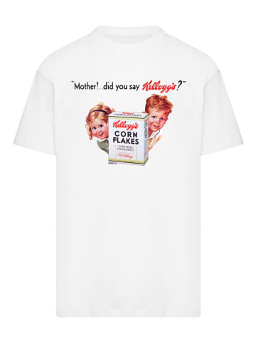 F4NT4STIC Heavy Oversize T-Shirt Kellogg's Corn Flakes Vintage Kids Advert in weiß