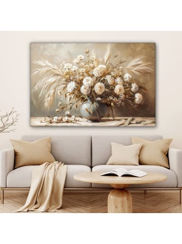 MuchoWow Poster mit Leiste Elegante Blumen  (BxH)