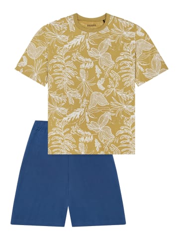 Schiesser Schlafanzug Nightwear Cotton in Khaki