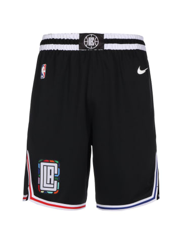 Nike Performance Shorts NBA Los Angeles Clippers City Edition Swingman in schwarz / weiß