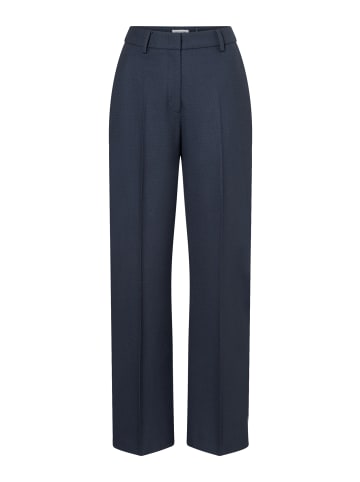 More & More weite Anzughose mit Struktur in marine
