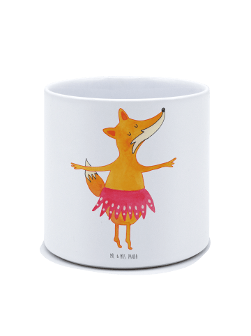 Mr. & Mrs. Panda Blumentopf Groß Fuchs Ballerina ohne Spruch in Weiß