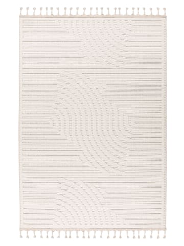 Vivorum Wohnzimmer Kurzflor Teppich Reef 225 in elfenbein