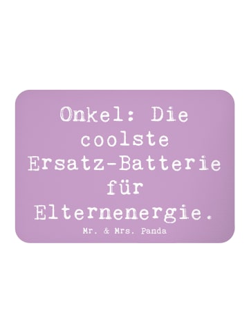 Mr. & Mrs. Panda Magnet Spruch Onkel Energie mit Spruch in Lavendeltraum