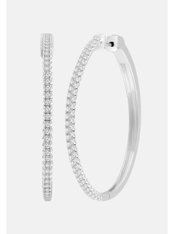 Ethische Diamanten Ohrringe aus 375 Weißgold mit Lab Grown Diamant