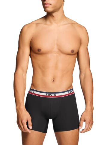 Levi´s Boxershorts LEVIS MEN REPEAT SPW LOGO BOXER BRIEF 2P in Black