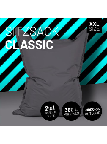 Lumaland Luxury Riesensitzsack XXL Sitzsack - 380l - Anthrazit