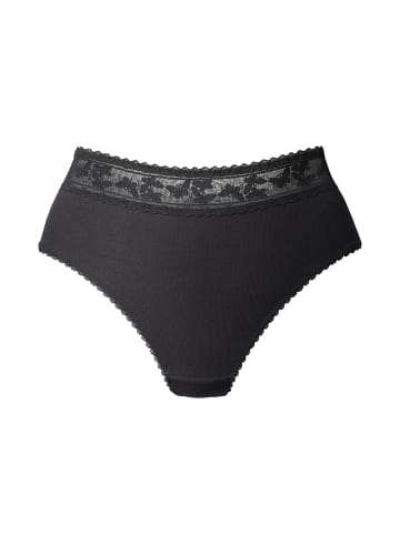 nuance High-Waist-String in schwarz