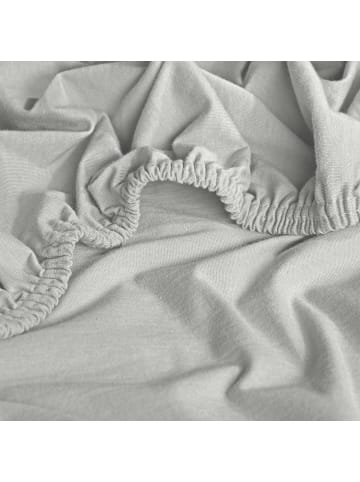 REDBEST Single-Jersey Boxspring-Spannbettlaken Denver in weiß