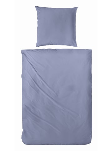 Hahn Bettwäsche Perkal in blau