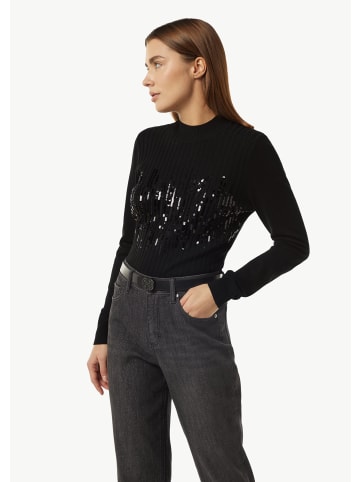 comma CI Strickpullover langarm in Schwarz