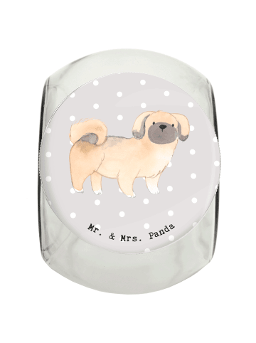 Mr. & Mrs. Panda Dose Pekingese Lebensretter ohne Spruch in Grau Pastell