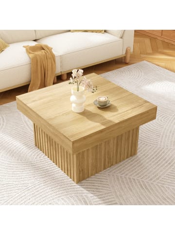 ABRIHOME Couchtische  mit PB Tischplatte und MDF Basis, 79x79x46 cm