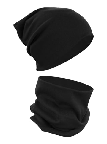 Alkato Alkato Unisex Beanie Mütze und Schal Set Uni in schwarz Modell 1