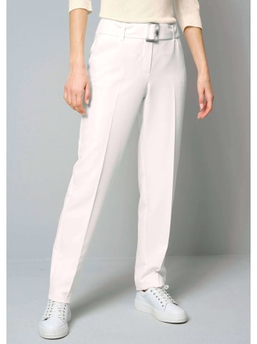 Alba Moda Hose mit Gürtel in offwhite