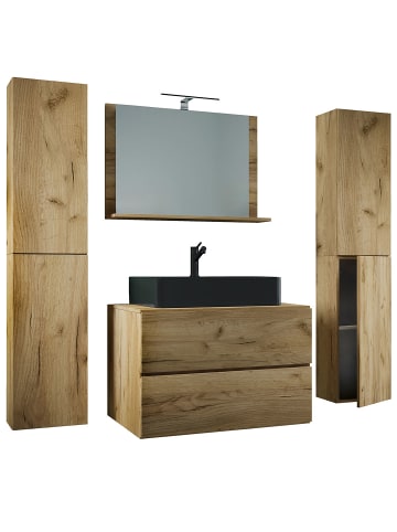 ebuy24 Badmöbelset LendasXLBL Eiche Eiche dekor 147 x 52 cm