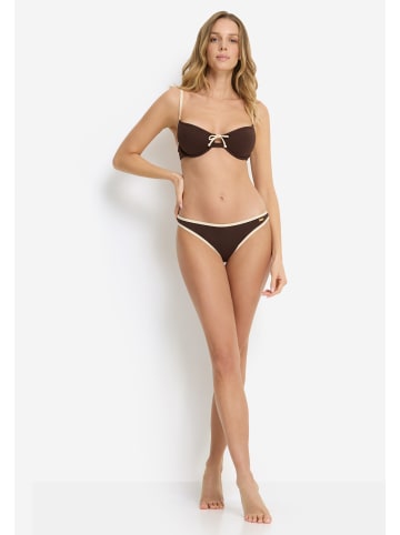Copenhagen Studios Bügel-Bikini-Top in chocolate