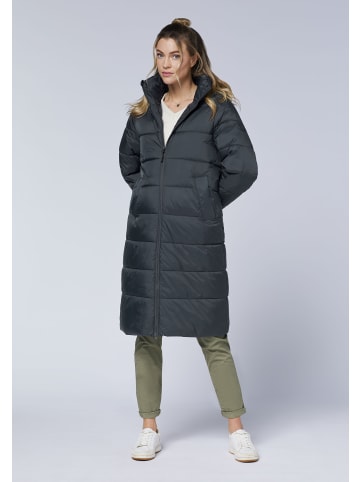 Polo Sylt Mantel im gesteppten Design in Schwarz