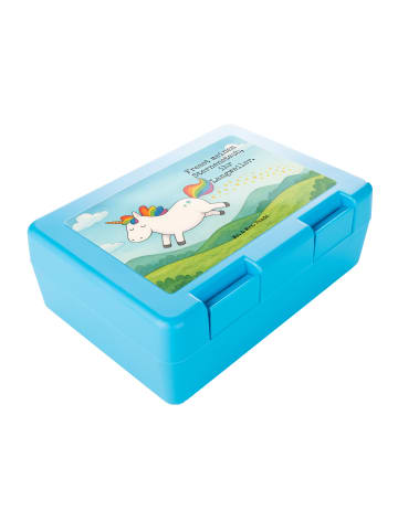 Mr. & Mrs. Panda Lunchbox Einhorn Happy Design mit Spruch in Weiß