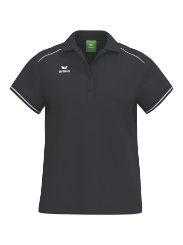 erima Damen Poloshirt in schwarz/weiss