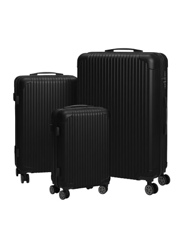 relaxdays 3-tlg. Kofferset in Schwarz