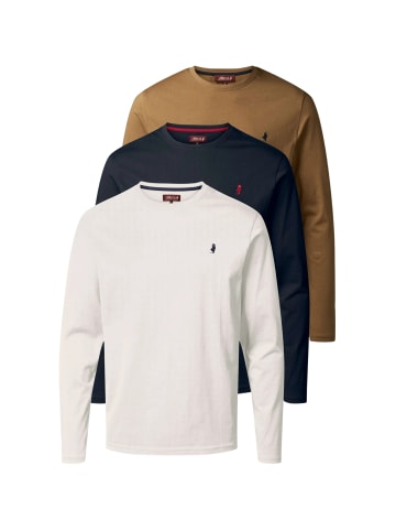 MCS T-shirt MCJack in Dark Sapphire-Otter-White