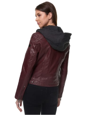 Tazzio Lederjacke "F503" - in Bordeaux