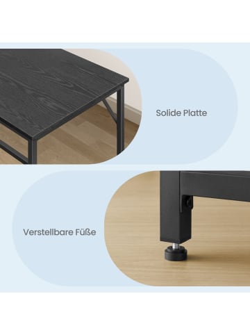 VASAGLE Tisch Barnet in Schwarz - (B)135 x (H)75 x (T)60 cm