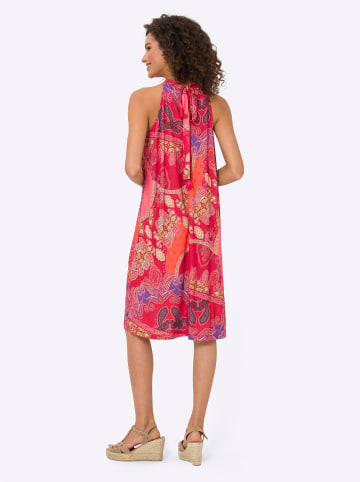 Heine Druck-Kleid in erdbeere-orange-bedruckt
