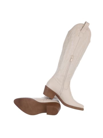 Ital-Design Stiefel in Beige