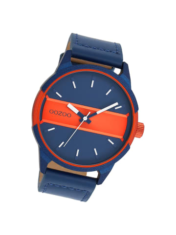 Oozoo Armbanduhr Oozoo Timepieces blau extra groß (ca. 48mm)