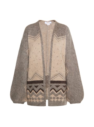 usha FESTIVAL Damen Strickcardigan in Beige Mehrfarbig