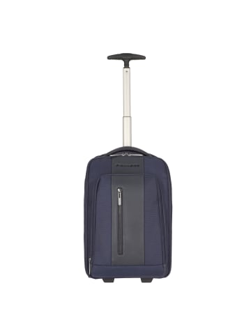 Piquadro Brief 2 Rollen Rucksacktrolley 40 cm Laptopfach in night blue