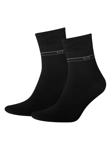 Sympatico Kurzsocken 2er-Pack S43096 in schwarz (01)