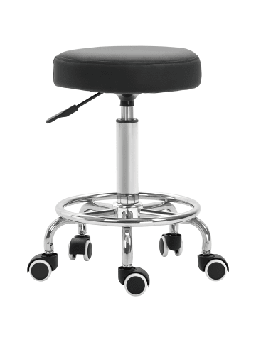 Vinsetto Salonstuhl-Ø42 x 50-64H cm-Schwarz