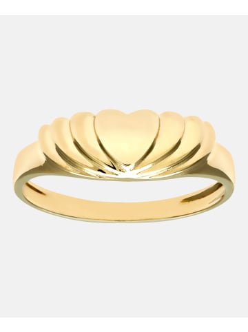 Diamant L'éternel Ring aus 375 Gelbgold Herz-Design