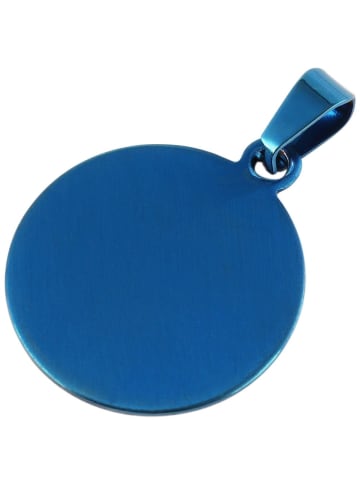 Adeliás Unisex Anhänger aus Edelstahl in blau