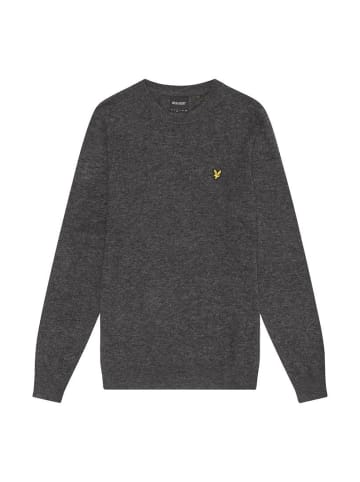 Lyle & Scott Strickpullover in Meliertes Dunkelgrau