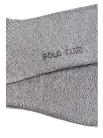 Polo Club 3 tlg. Set: Socken in Gräu